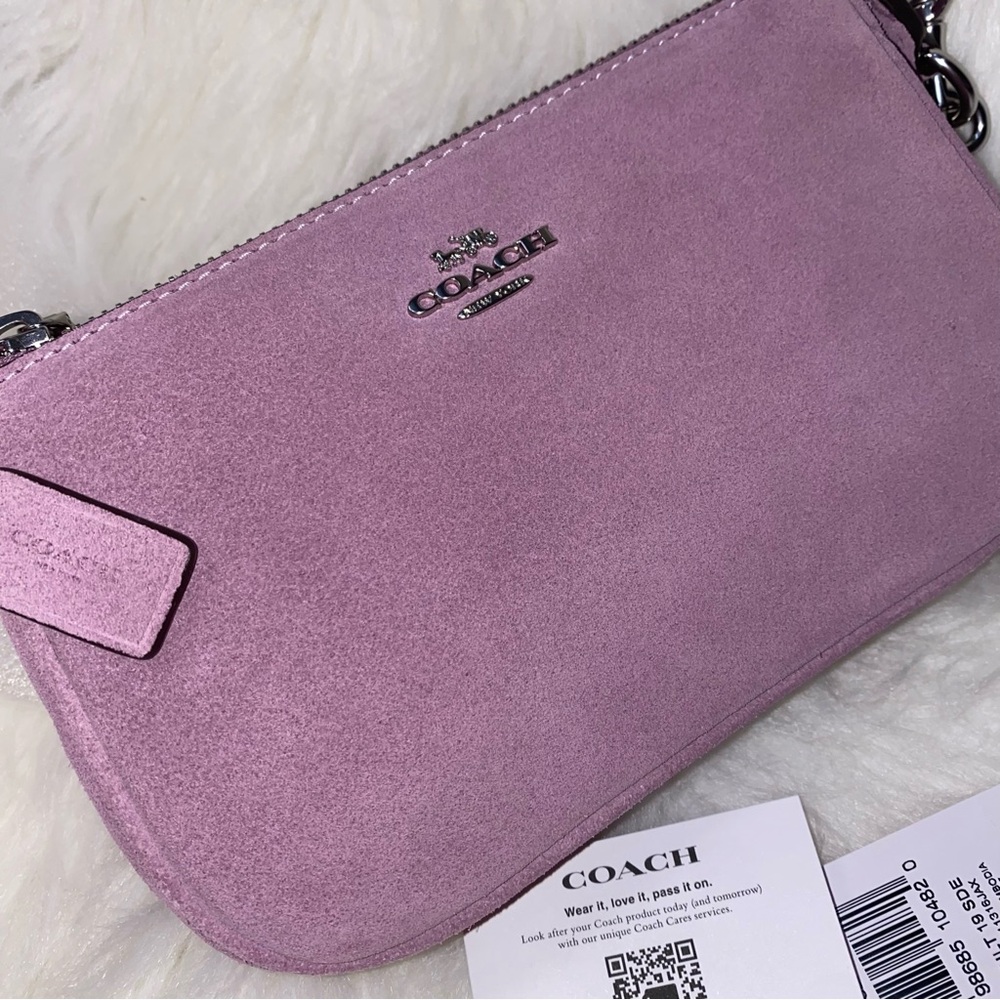 Coach 💜 Nolita 19 wristlet in Suede New